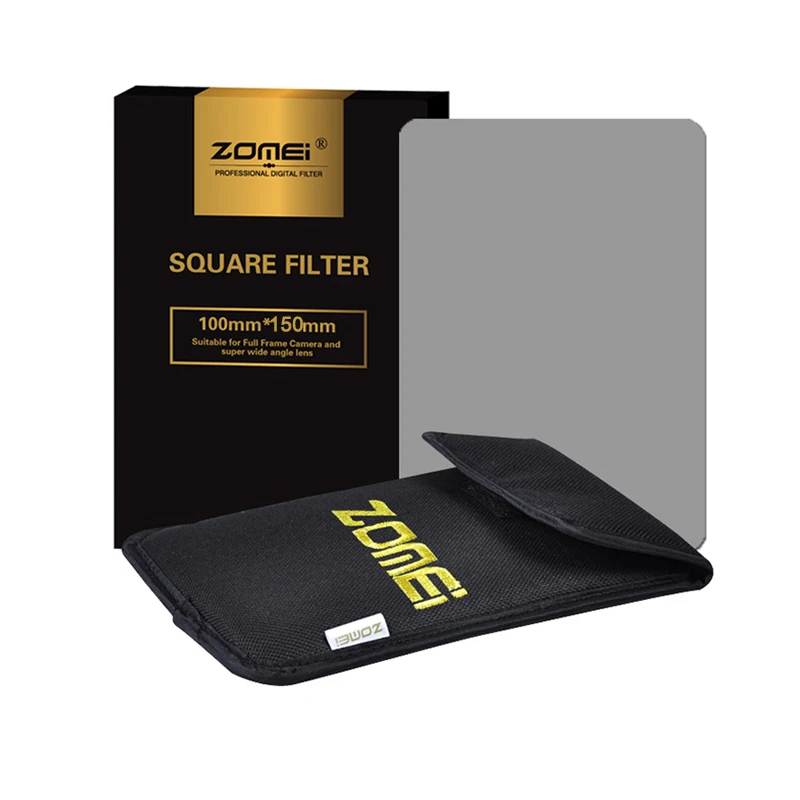 Zomei Square Filter 100mm x 150mm Graduated Neutral Density Gray GND248 ND16 100mm*150mm 100x150mm for Cokin Z-PRO Series Filter