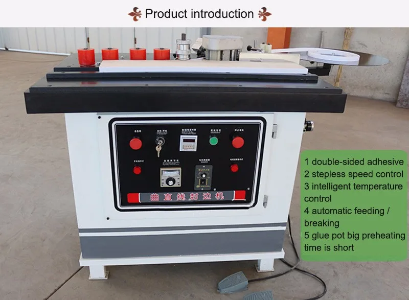 Máquina manual de borda reta/curva modelo SC468 com tensão 220V/monofásica/60Hz