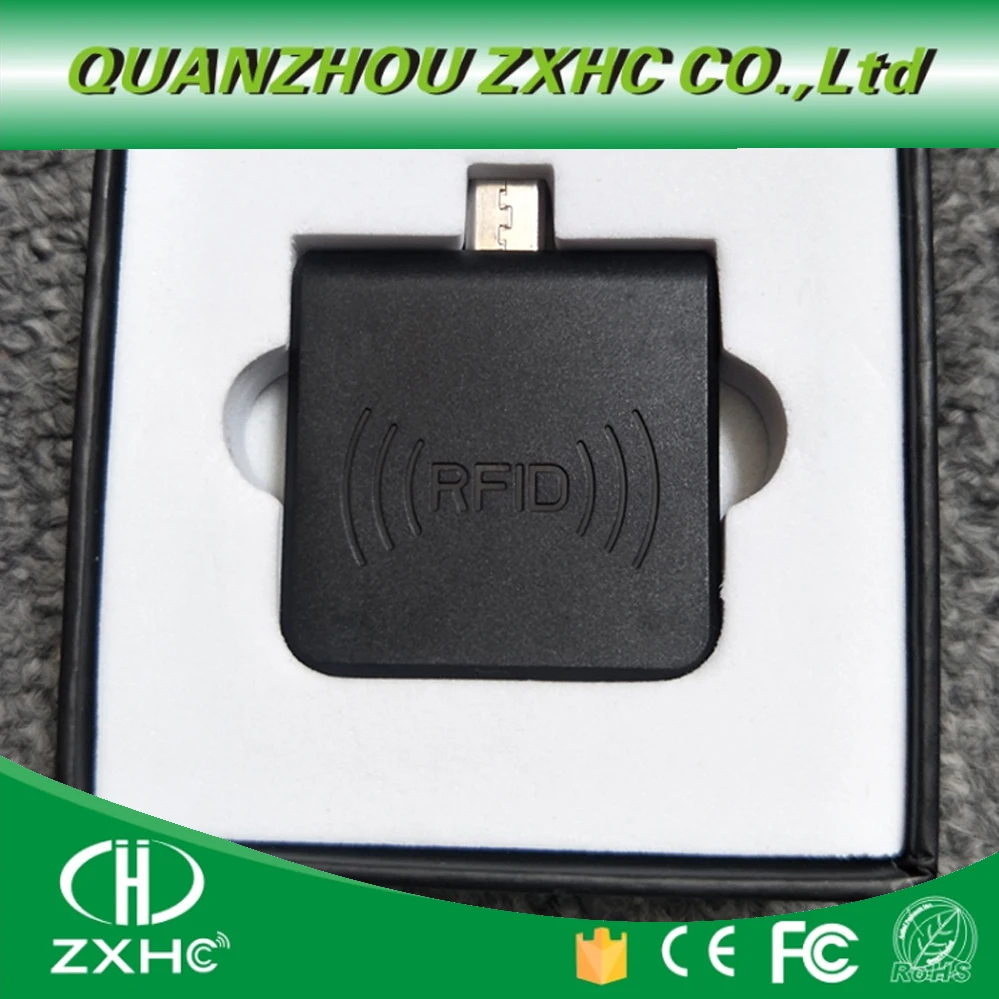 Portable 125Khz TK4100/EM4100/EM4200 RFID Reader Android Mirco USB For Smart Phone Keypad Emulation