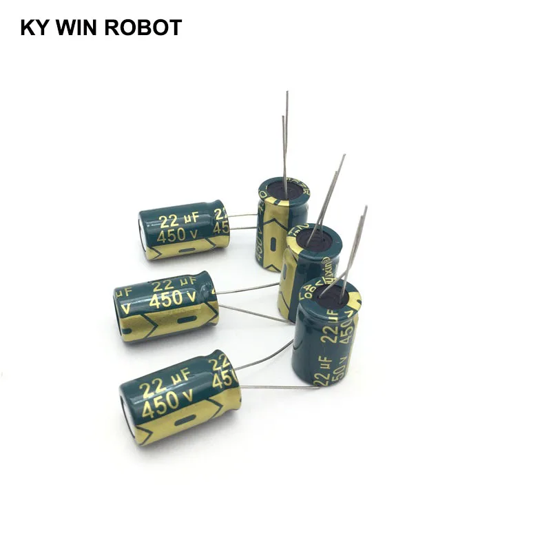 

10 pcs Aluminum electrolytic capacitor 22 uF 450 V 13 * 20 mm frekuensi tinggi Radial Electrolytic kapasitor
