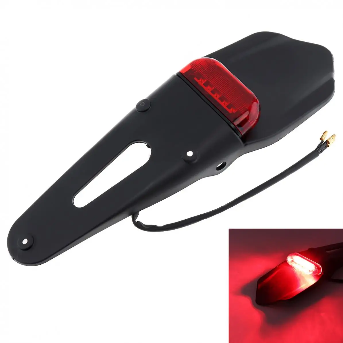 Motorcycle LED Red Brake Taillight Rear Mudguard Stop Rear Baffle MX Trail Supermoto for KTM/CR/EXC/WRF/250/400/426/450/Scooter