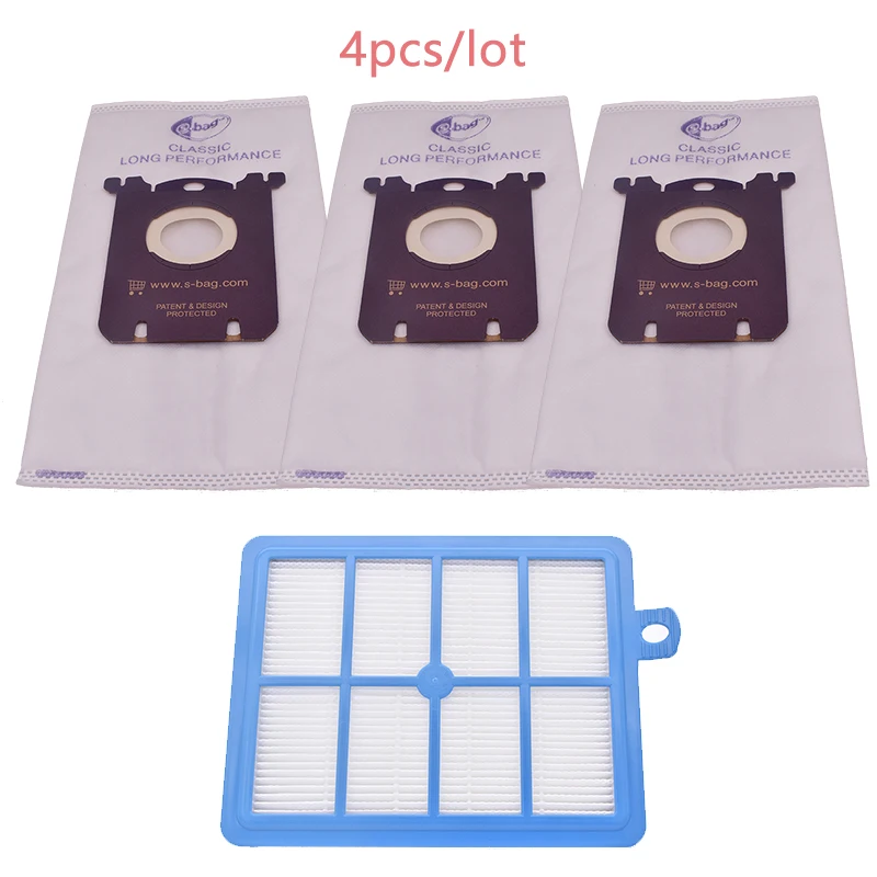 فلتر hepa h13 لـ Philips FC9150 FC9199 ، قطع غيار مع كيس غبار 3 x s ، 1 *