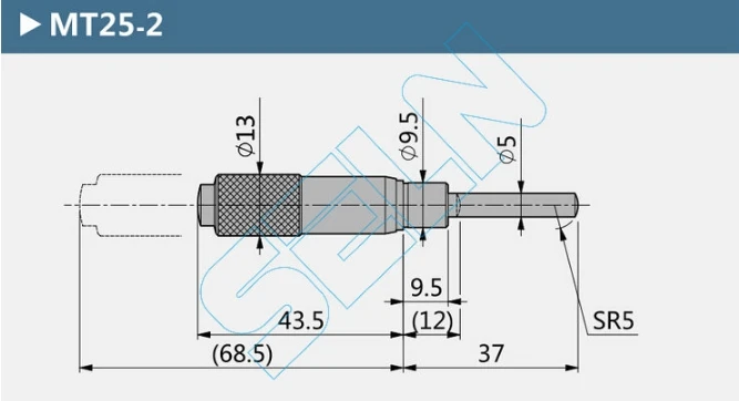 Messa a punto 0-25mm MT25 di Tipo A Vite di Misura Micrometro Manopola 1 PC