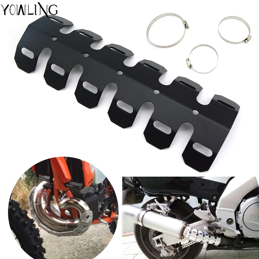 Hot Sell Motorcycle Exhaust Muffler Pipe Leg Protector Heat Shield Cover For EXC 400 450 530 525 Adventure 990 1190 950 640