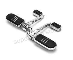 Motorcycle pegs Anti-Vibe Streamline Footrest  dyna footpegs with Heel Rest pegs For harley softail FXDF FAT BOB FXDC FXDX