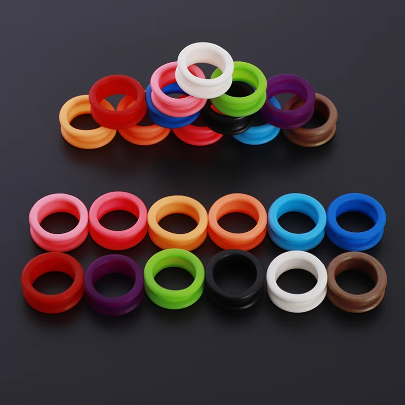 Hair Scissor's  Silicone Finger Rings For Any Scissors Inserts Haircutting Styling Tools Accessories Salon Parts Mix Colors