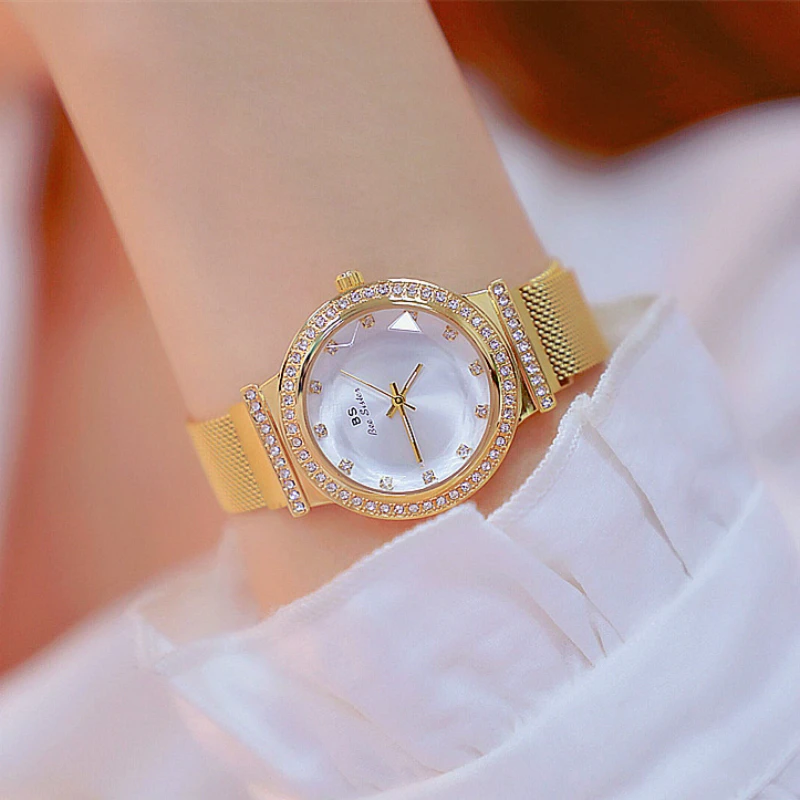 

Women Watches 2019 Famous Brand Stylish Creative Diamond Small Gold Ladies Wrist Watch Female Wristwatch bayan kol saati