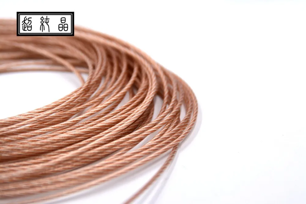 Crystal PE litz mixed copper and silver wire base (133 core OD: 1.5mm) 6meters