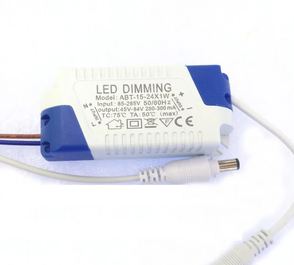 

Dimmable AC85-265V LED Driver Adapter Power Supply Lamp Lighting Transformer output 300mA 15-24x1W 45-84V 15W 18W 20W 21W 24W