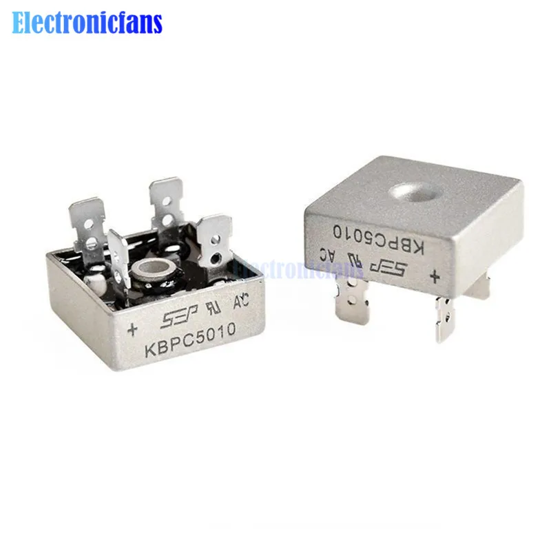 2PCS KBPC5010 Diode Bridge Rectifier Diode 50A 1000V KBPC 5010 Power Rectifier Diode Electronic Componentes