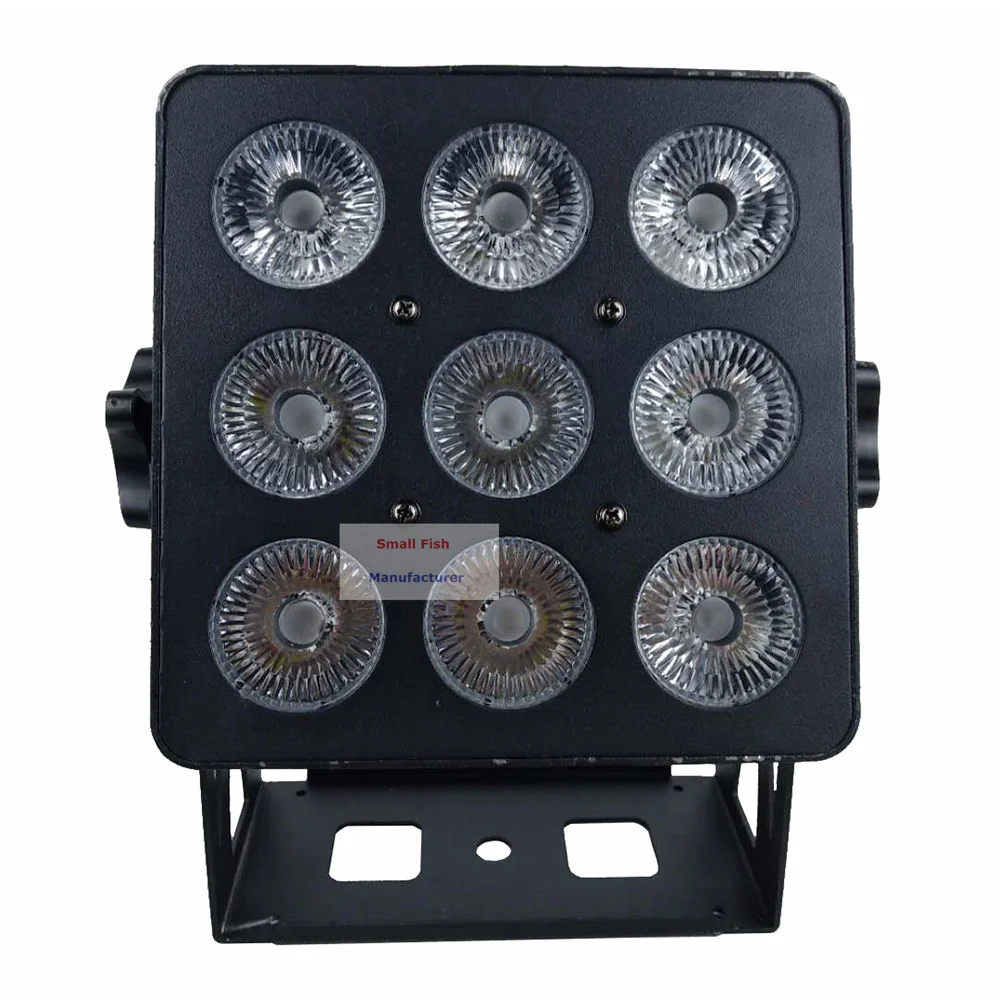 9X18W LED Par Lights RGBWA-UV 6IN1 Flat Par LED DMX Controller Disco Lights Professional Lighting Stage Dj Equipment Stage Light