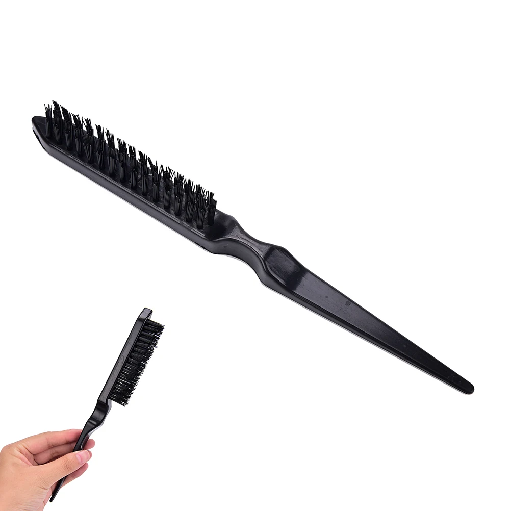 1Pc Black color 23CM Pro Salon Hairdressing Teasing Back Hair Combing Brush Slim Line Styling Comb High Quality