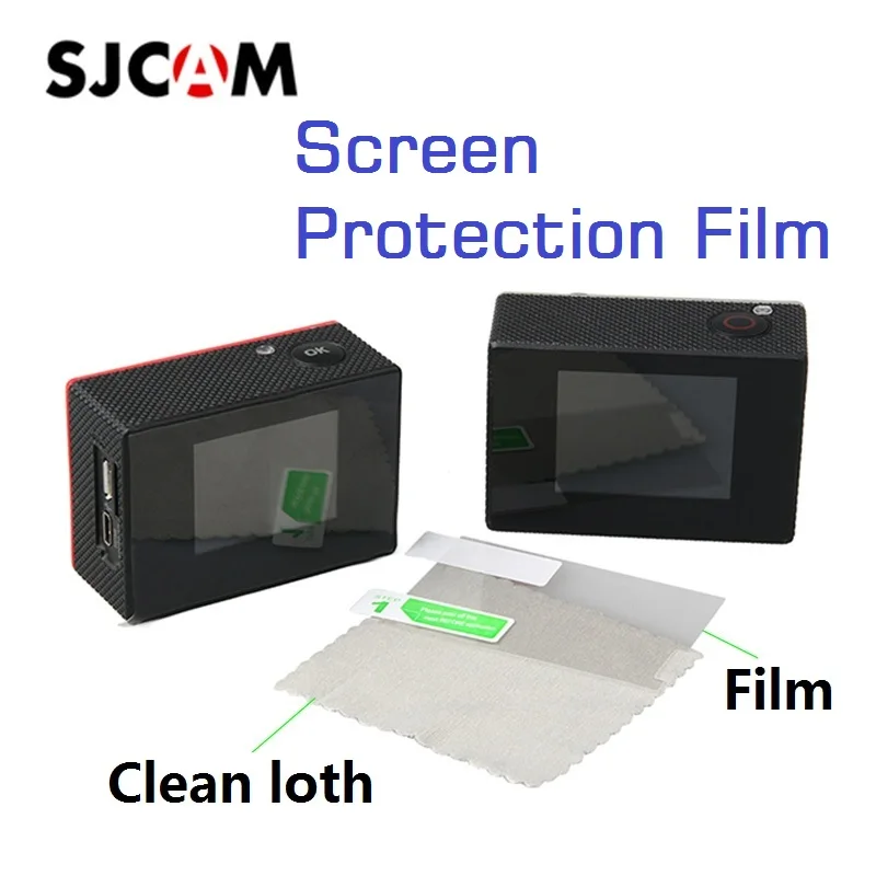 Clownfsih SJCAM LCD Screen Protector Protective Film for Sj4000 SJ5000X Sj9000 Sj7000 EKEN H9 H3 soocoo C30 Camera Accessories