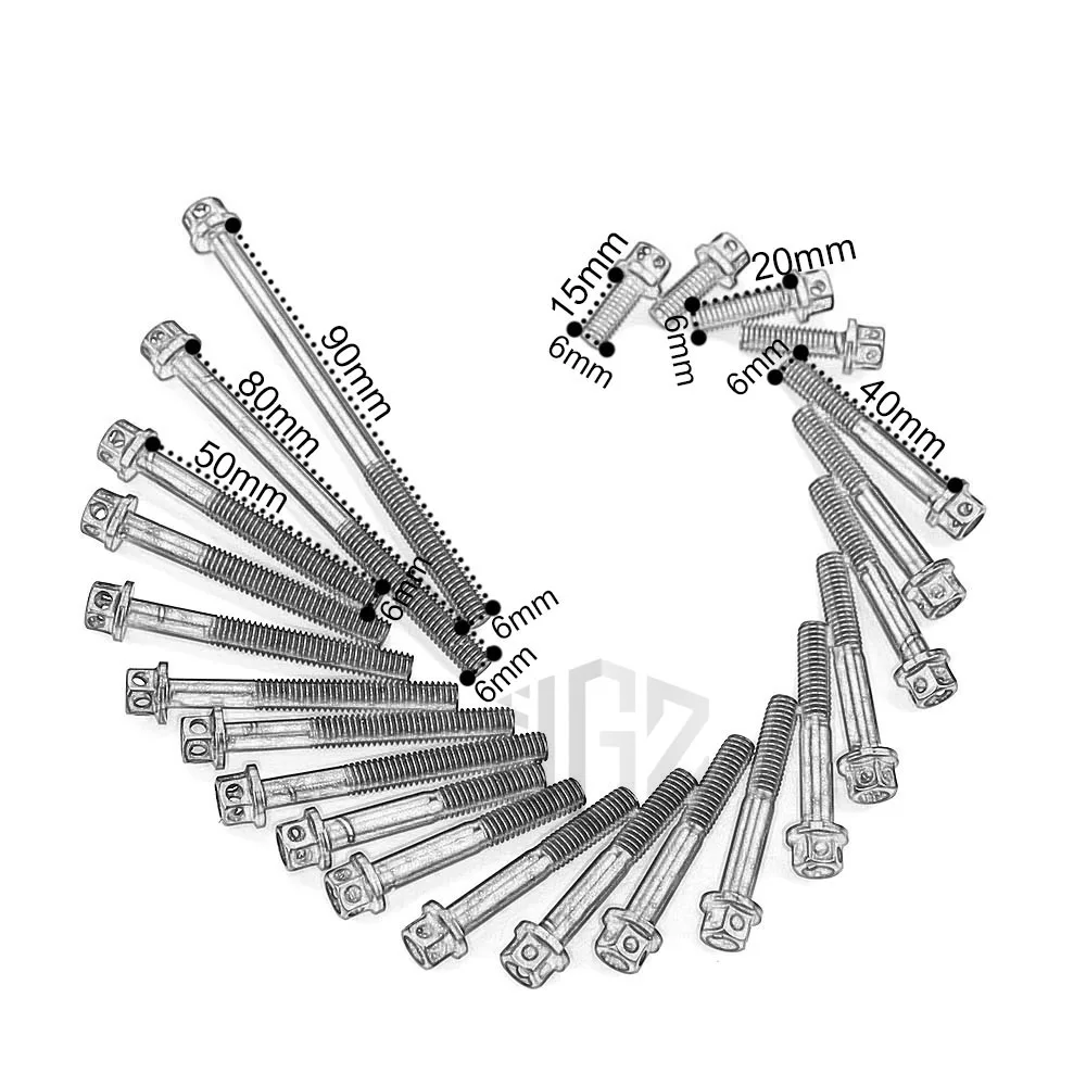 Motorcycle Stainless Steel Crankcase Engine Screws Nut Bolt Cap Cover For YAMAHA Exciter 150 Y15ZR LC150 SNIPER150 Accessories