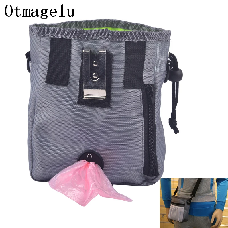 Pet Dog Training Treat Bags Portable Detachable Doggie Pet Feed Pocket Puppy Snack Reward Interactive Waist Feeder Bag