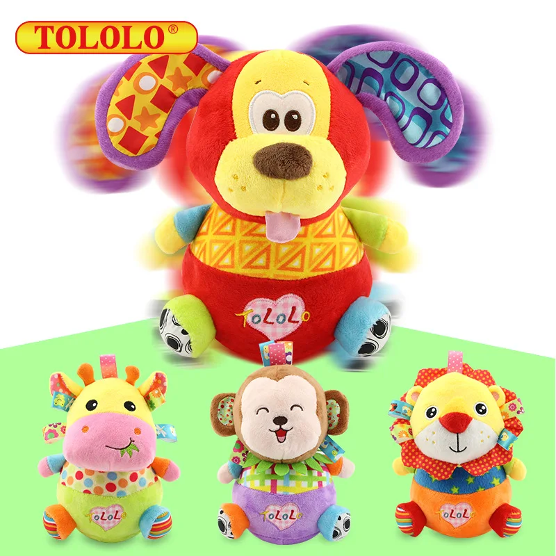 NEW 4 types Animal Tumbler Doll Roly-poly Baby Toys Newborns Sweet Bell Music Roly-poly Learning Education Toys Gifts