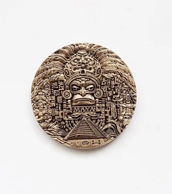 

High Quality 3D Resin Fridge Magnet Mexico Maya Totem Maya Ruins Souvenir Refrigerator Magnetic Stickers Home Decoration