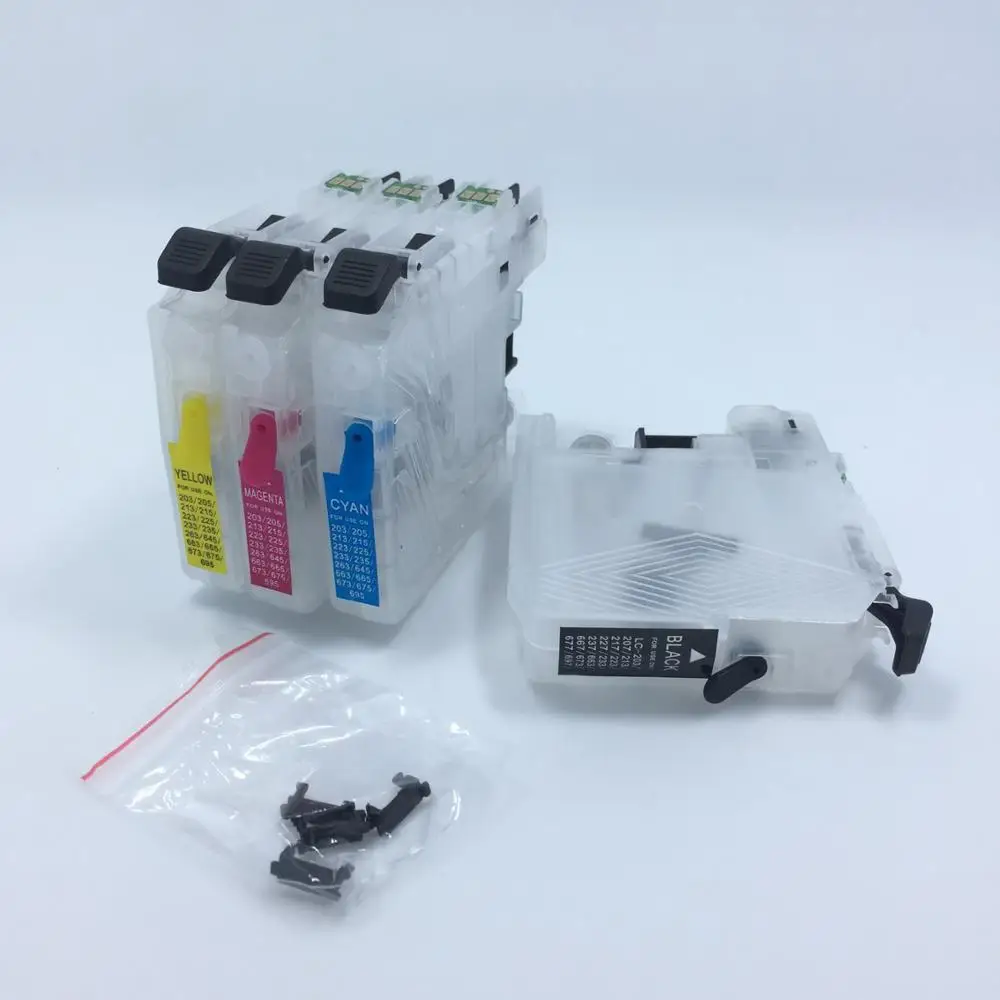 

YOTAT 1set Refillable LC261 ink cartridge LC 261 for Brother DCP-J562DW MFC-J480DW MFC-J680DW MFC-J880DW (Asia Pacific)