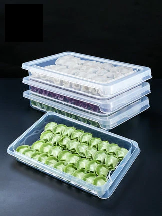 

Kitchen dumpling box fresh storage box storage box refrigerator refrigerated box dumpling tray