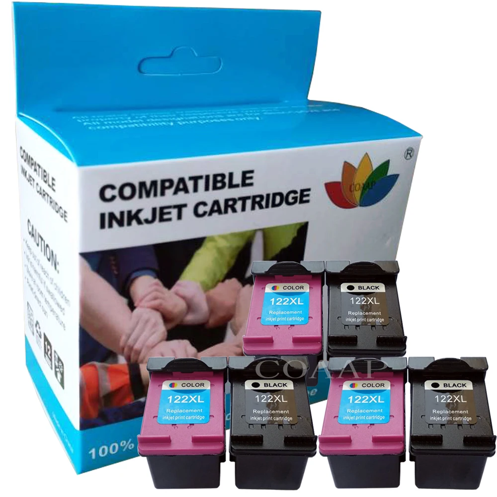 Compatible 122XL 122 XL Cartridge Replacement for HP122 Color Ink Cartridge for Deskjet 1000 1050 1050A 1510 2000 2050