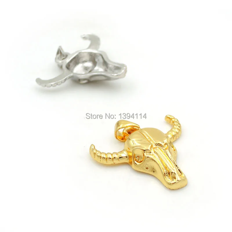 22*22*5mm Ox-head Charm Fit For Women As Necklaces Accessory