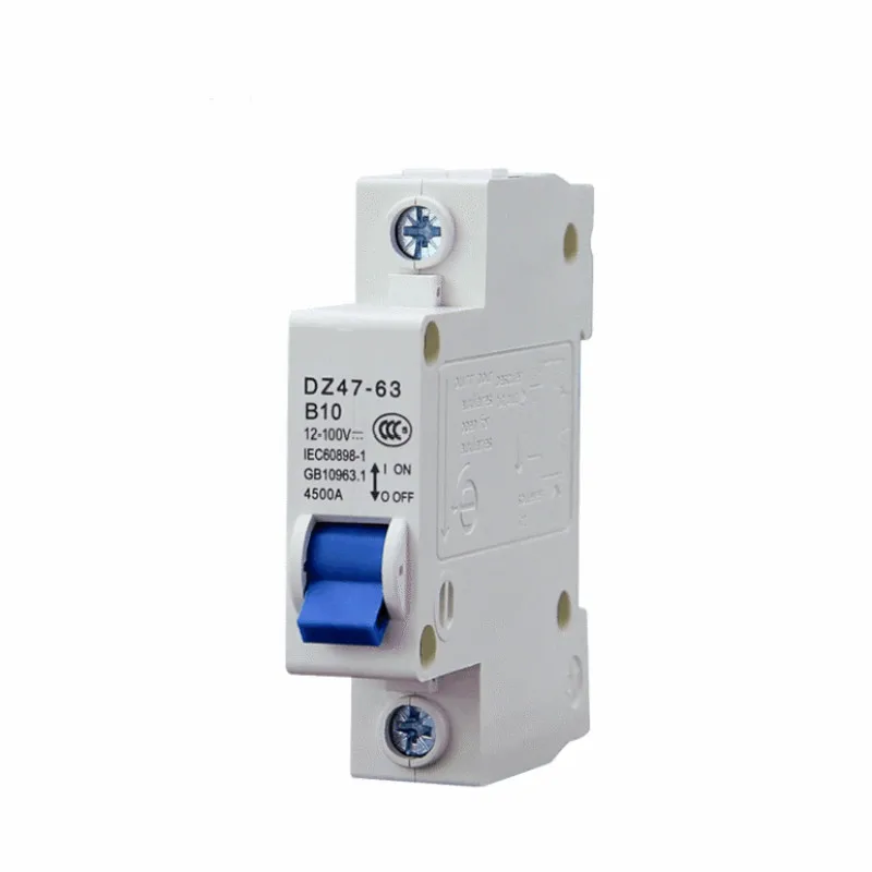 DC MCB Mini  Circuit Breaker DC12V-110V  Air Switch Overload Protecto1P 2P 10A 16A 20A 25A 32A 40A 50A 63A