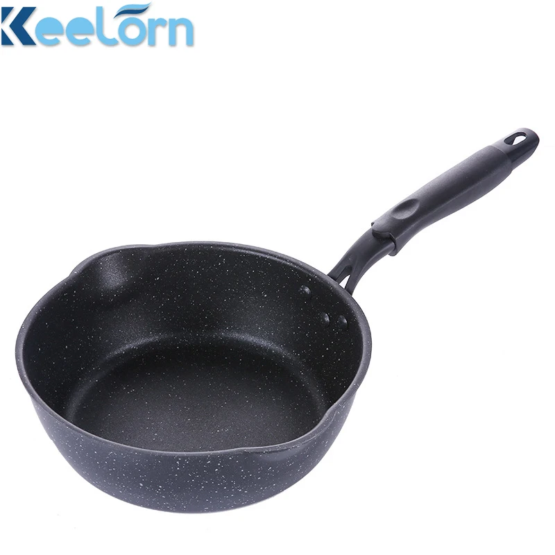 

Keelorn High Quality 20cm Frying Pan Wok Soup Pots Rice Stone Non-stick Pot Japanese Snack Pot Pan Induction Furnace Available