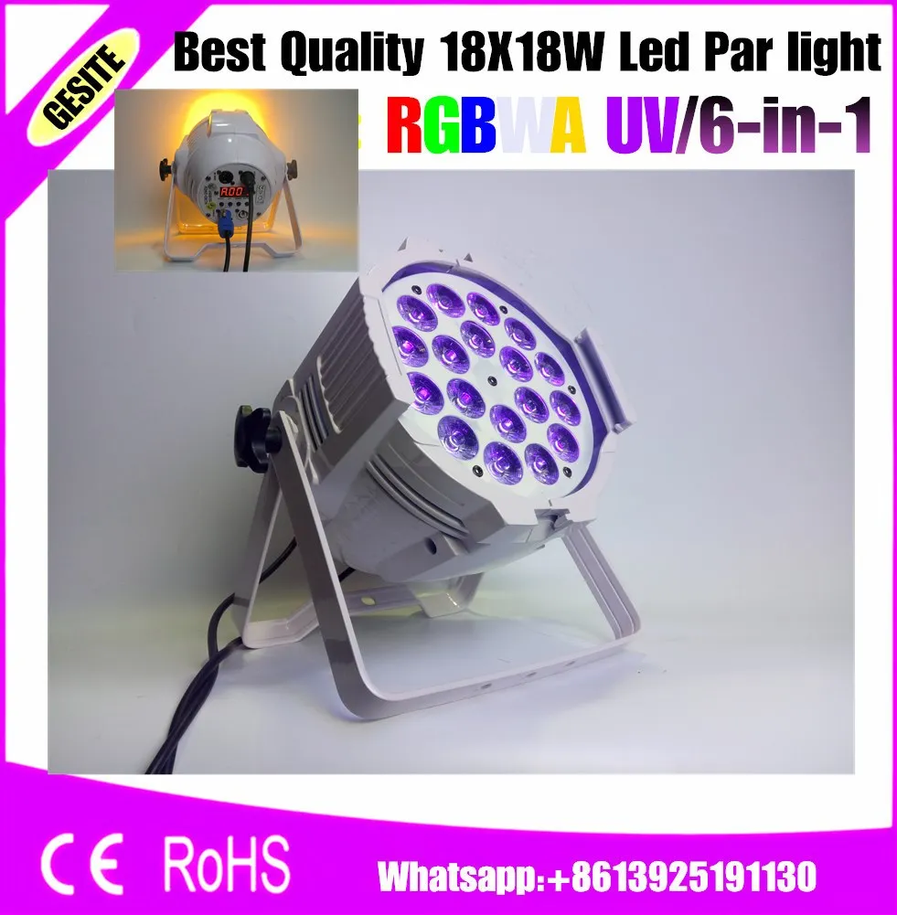 18w 6in1 RGBW 18pcs Focusing Led Par Can Wash Lights