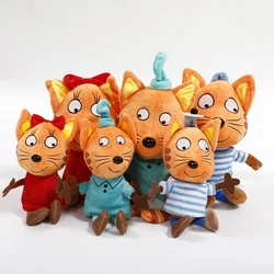 1pcs 20cm/30cm Russian Three Kittens Plush Toys Doll Happy Kittens Cat Plush Soft Stuffed Animals Toys for Children Kids Gifts