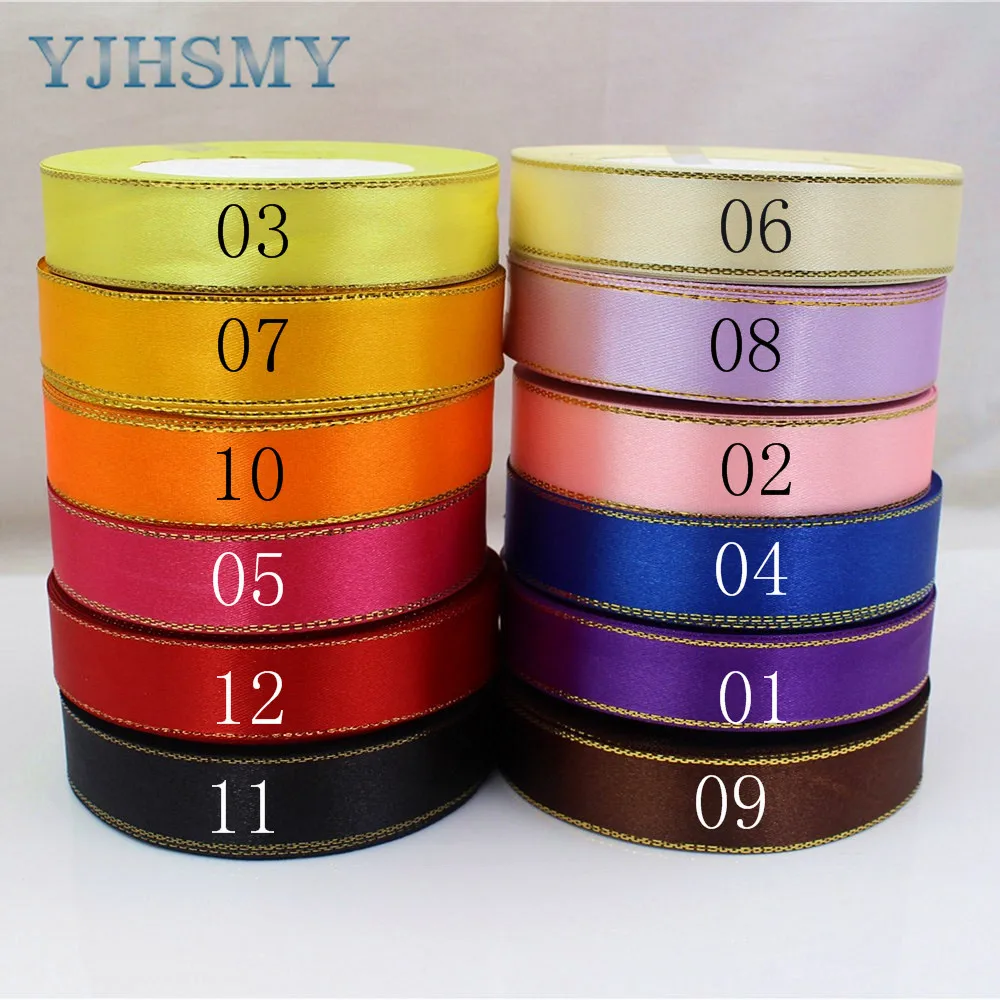 YJHSMY 1710231 20mm 12 color can choose 25 Yards Silk Satin Ribbon  Wedding decorative ribbons gift wrap DIY handmade materials