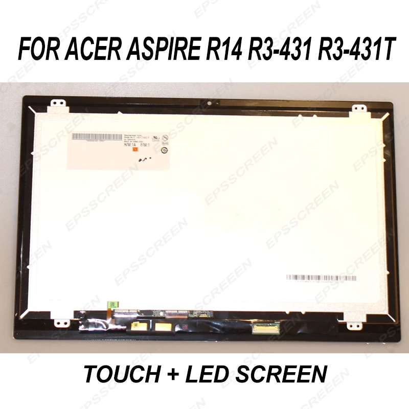 Remplacement pour Acer Aspire R14 R3-431 R3-431T Tactile LED Écran LCD Digitizer Assembly affichage sens panneau de verre