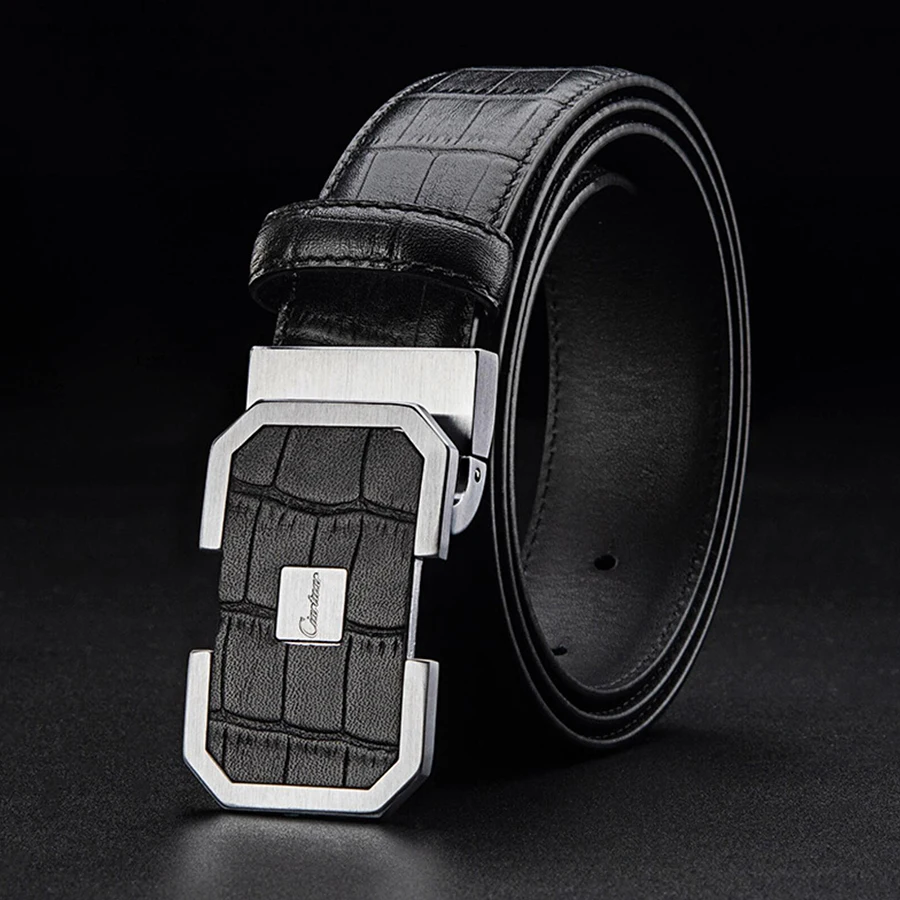 2025 Ciartuar official store new fashion belt men genuine leather strap high quallity first layer luxury buckle