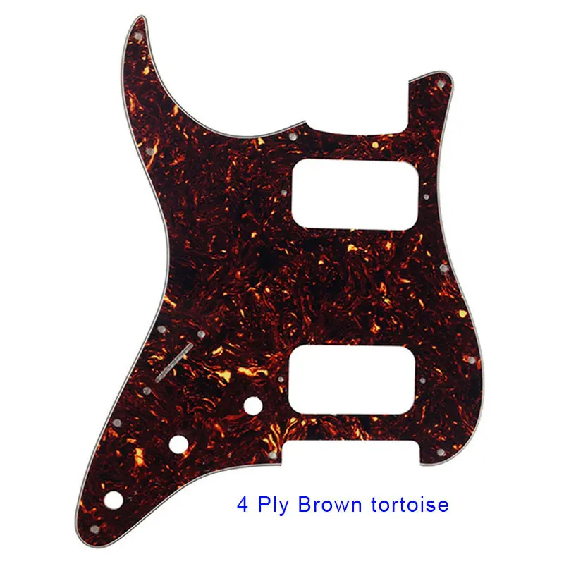 Pleroo Custom Guitar Parts -For Left Handed 72\' 11 Screw Hole Standard St HH Humbuckers Pickups Guitar Pickguard Scratch Plate