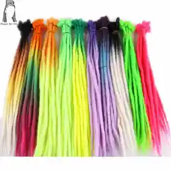 Desire for hair-extensiones de cabello sintético estilo hip-hop, trenzas de ganchillo, rastas hechas a mano, color rosa, 5 piezas