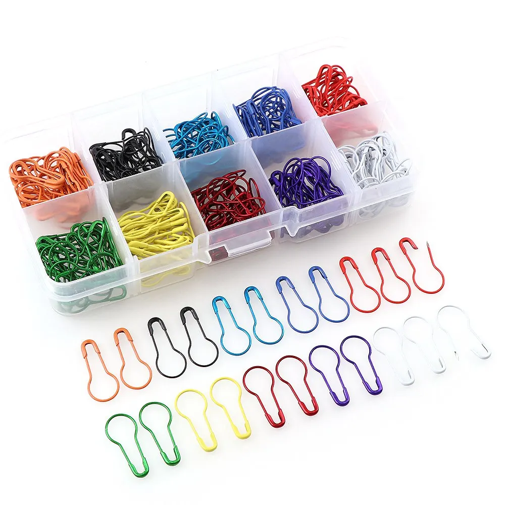 100-600Pcs Safety Pins Creative Gourd Shape Metal Pins Clips Marker Hangtag Pins DIY Sewing Tools Crafts Knitting Accessories