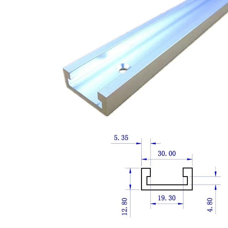 NEW 1PC T-tracks Aluminum Slot Miter Track Jig Fixture for Router Table Bandsaws Woodworking Tool Length 300mm/400mm/600mm