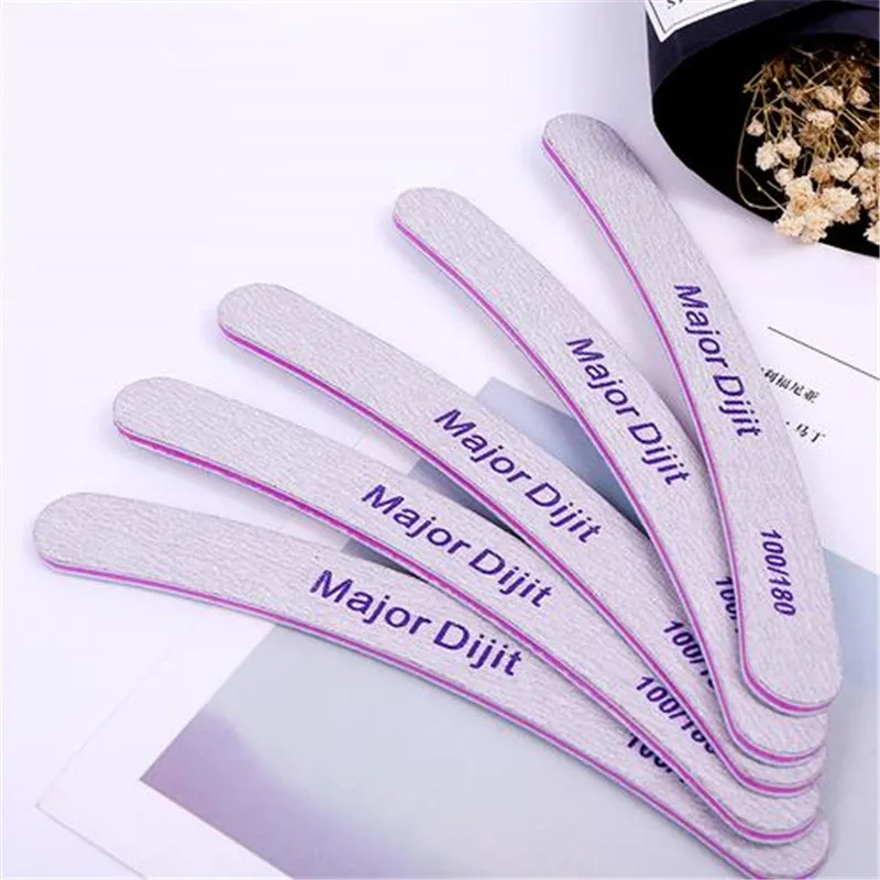 

5pcs/set Nail Files Wood Chips Nail Art File Nails Polish Tools Nail Accessories Grey Color Sanding File Buffer Block