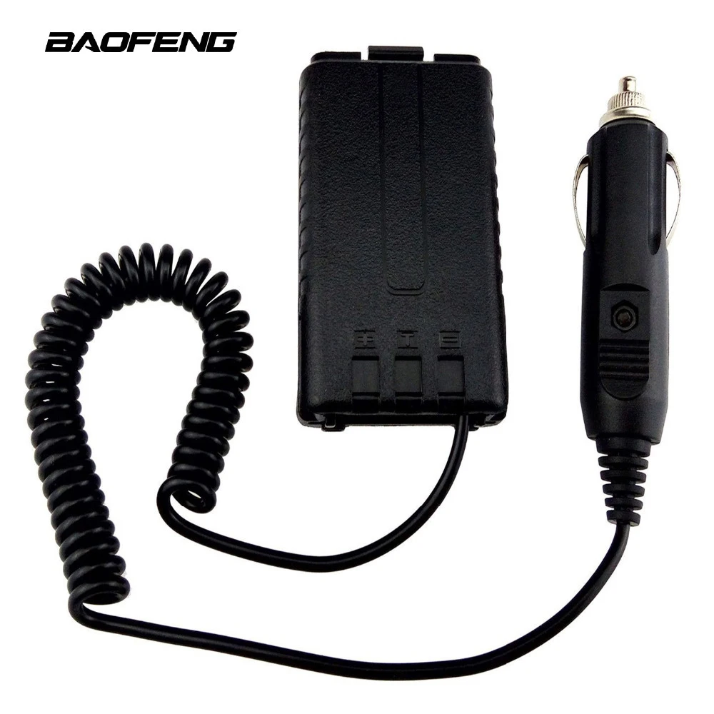 Original Baofeng Car Charger Battery Eliminator Adapter For UV-5R UV-5RB UV-5RA series Two Way radio Walkie Talkie Accessories