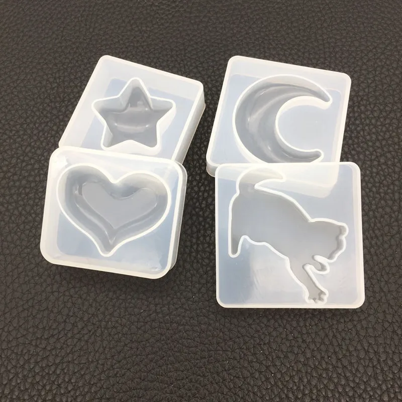 1PC Moon Star Cat Heart Shape Silicone Cake Mold DIY Chocolate Baking Utensil Cake Decoration Plaster Mold