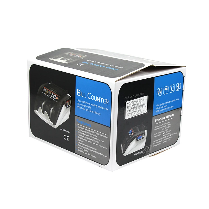 

5800DUV/MG Money Counting Machine -Cash Money Counter and Bill Detector- Counts and Detects Counterfeit Money [Rotating Display]