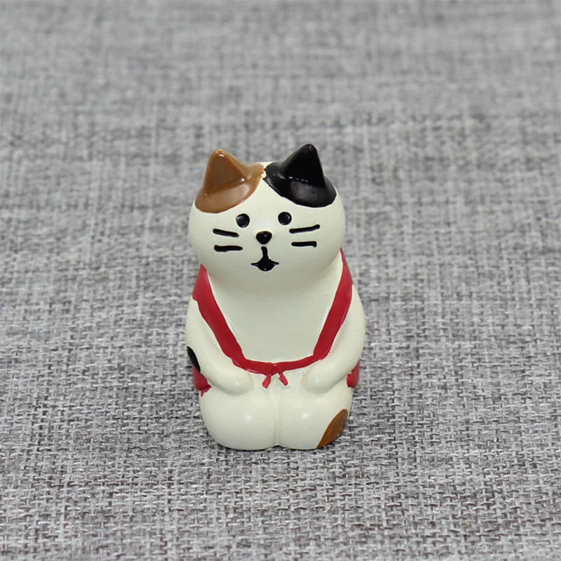 일본 Zakka Decole 고양이 토끼 미니어처 인형 동상 홈 인테리어 요정 정원 수지 공예 장난감 분재 장식품