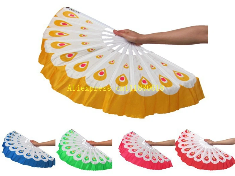 10pcs/lot Free Shipping New Arrival Peacock fans Chinese dance fan 5 colors available For Wedding Party favor gift