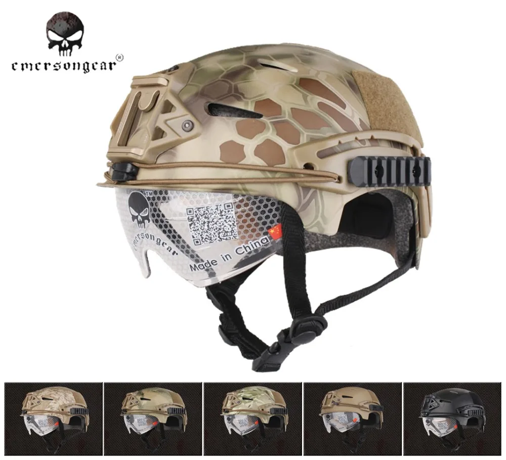 

Emersongear-bat helmet for airsoft combat, with glass, em8981