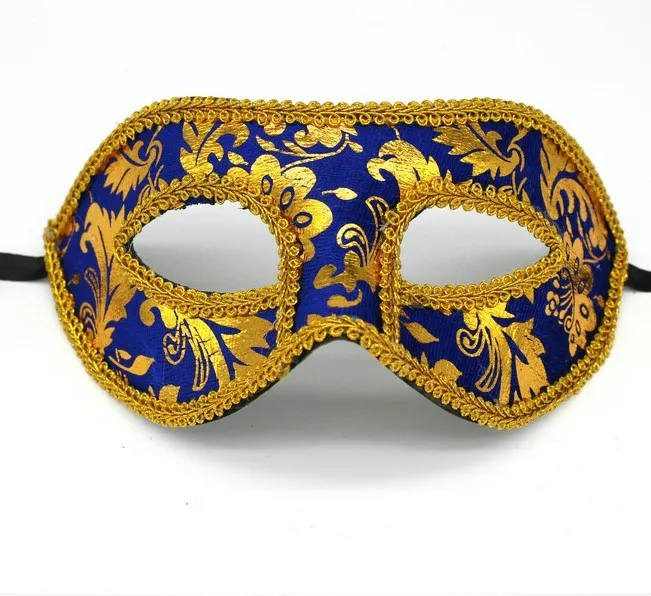 Halloween Prom Carnival Fancy Flannel Half Face Eye Mask Sexy Colorful Venetian Masquerade Mask