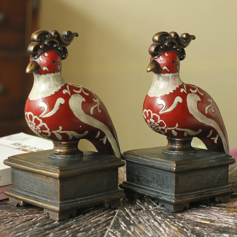 High-end European decor furnishings and ornaments Home Furnishing resin Yuanyang water Bookends wedding gift book