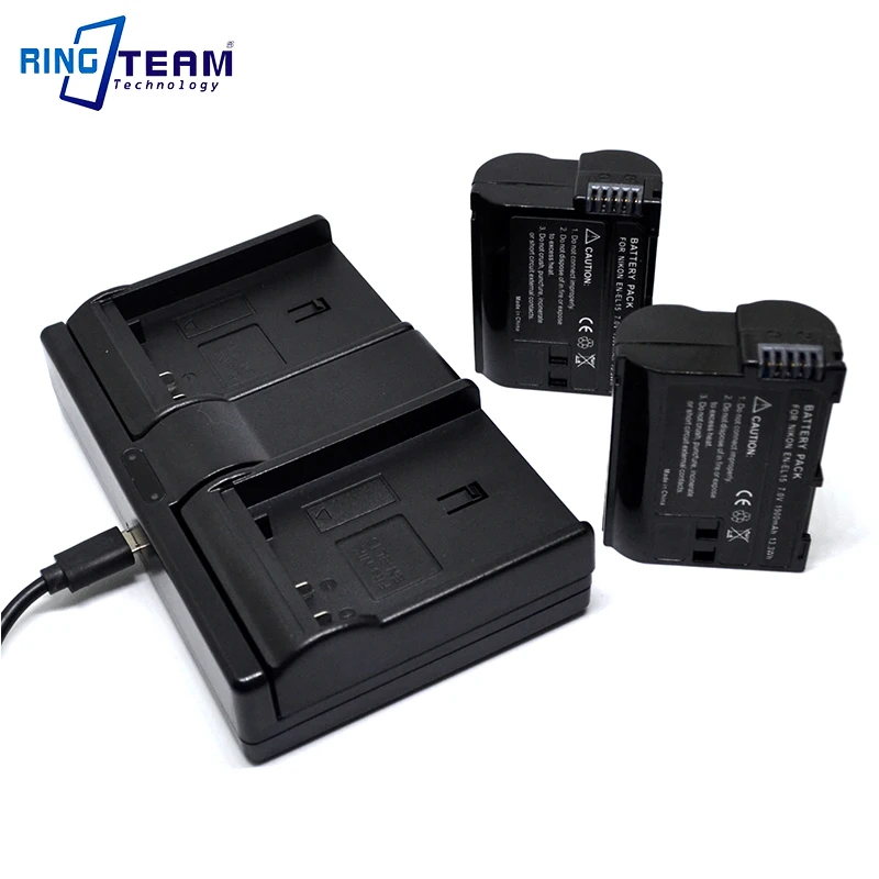 EN-EL15 ENEL15 EL15 Dual Battery Charger Replace MH-25 For Nikon D810 D810A D750 D800 D800E D600 D610 D7000 D7100 D7200 D750 V1