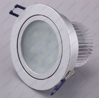 Dimmable 7W LED Recessed Ceiling Light Fixture Bulb Frosted Lamp Hotel Studio