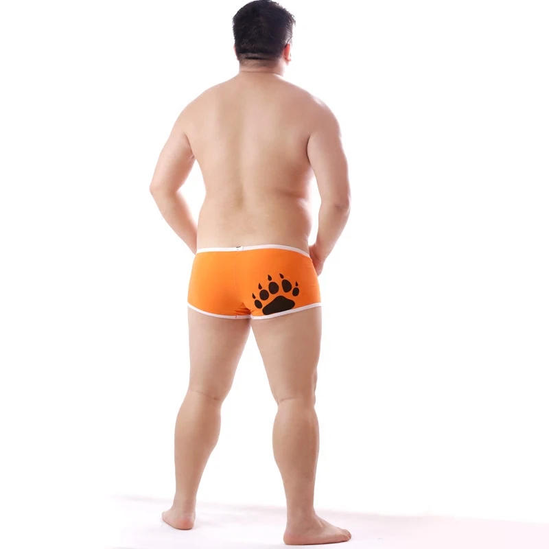 Free Shipping Men\'s Plus Size Bear Claw Bear Paw Boxers Bear Underwear Sexy Shorts Design For Gay Bear M L XL XXL XXXL