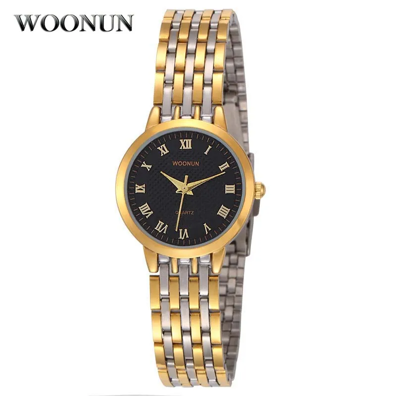 relogios feminino 2020 Watches Women Gold Watch Woman Gold Watch Roma Dial Stainless Steel Quartz Bracelet Watches For Women