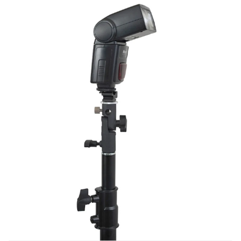 PULUZ DLSR Camera E Type Flash Light Stand Adjustable Holder Umbrella Bracket, Max Load: 3kg